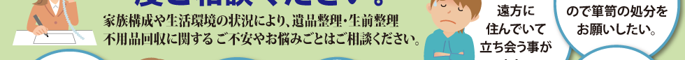 遺品整理のご相談内容②